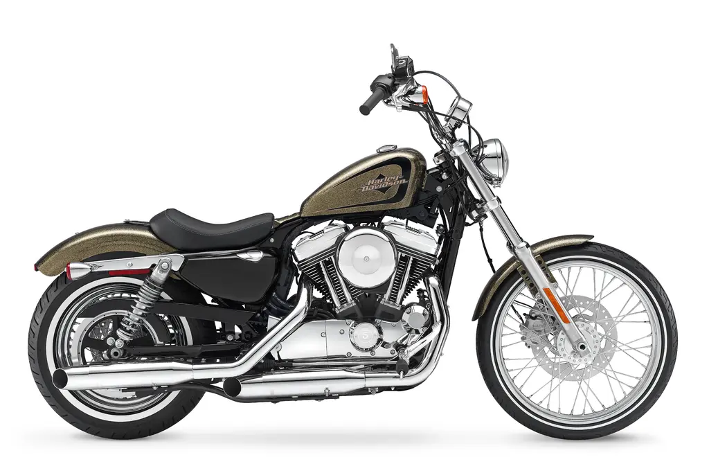 Right-side studio view of a 2016 Harley-Davidson Seventy-Two XL1200V.