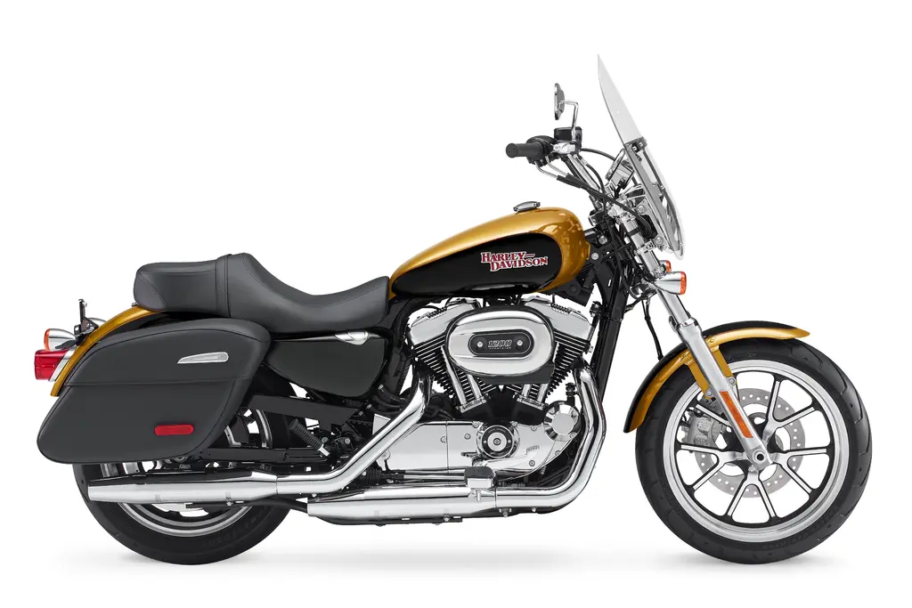 Right-side studio view of a 2017 Harley-Davidson SuperLow 1200T XL1200T.